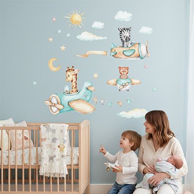 Les Stickers muraux chambre développent l'imagination des enfants