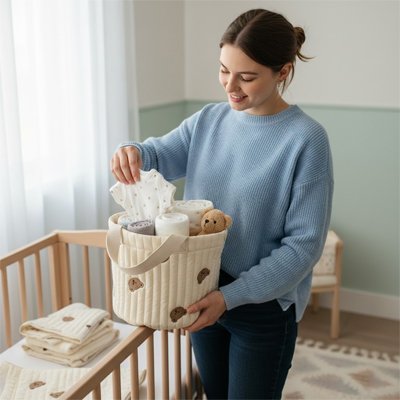 Panier de rangement pour bebe pratique au quotidien