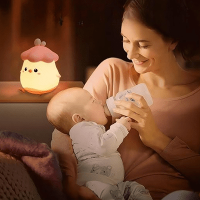 veilleuse-poussin-biberon-nuit-plume