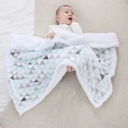 bonheur sous la couverture bebe geometric