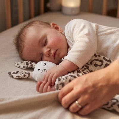 Doudou bebe qui favorise un sommeil paisible