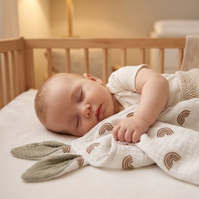 Doudou en mousseline pour faciliter le sommeil de bébé
