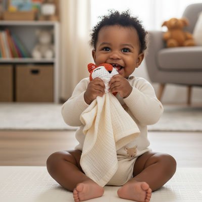 Doudou renard qui apporte réconfort à votre bébé