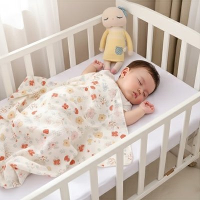 Enfant endormie dans sa Couverture bébé 