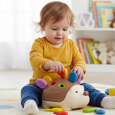 Enfant jouant avec son Jouet pour bebe 18 mois 