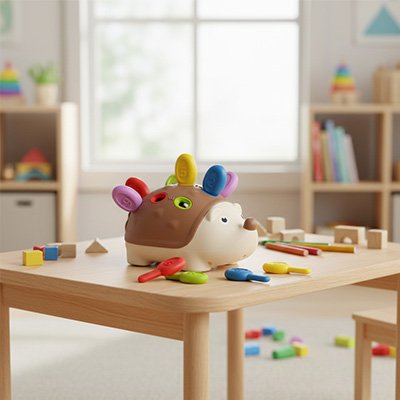 Jouet pour bebe 18 mois en forme de herisson