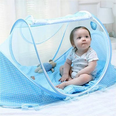 Lit moustiquaire bebe SleepSafe bleu confort