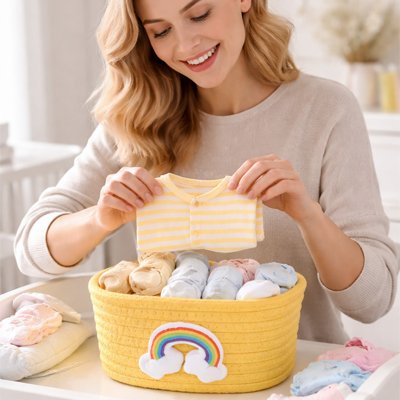 Panier de rangement bebe idéal pour l'organisation