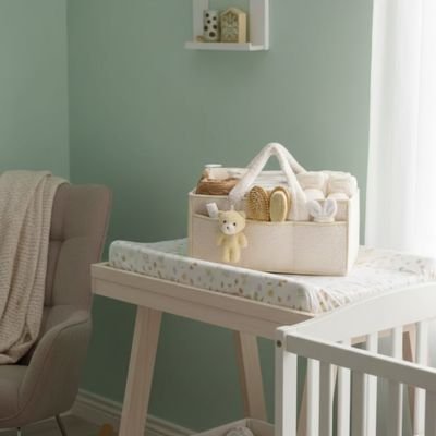 Panier rangement bébé crème
