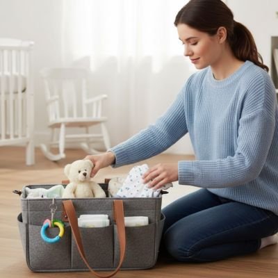 Panier rangement bébé pratique à organiser