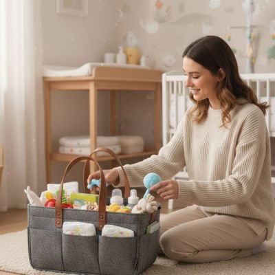 Panier rangement bébé très pratique pour maman