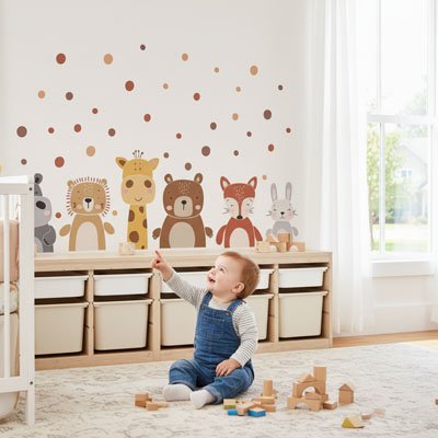 Stickers muraux enfant  embellie la chambre de bébé