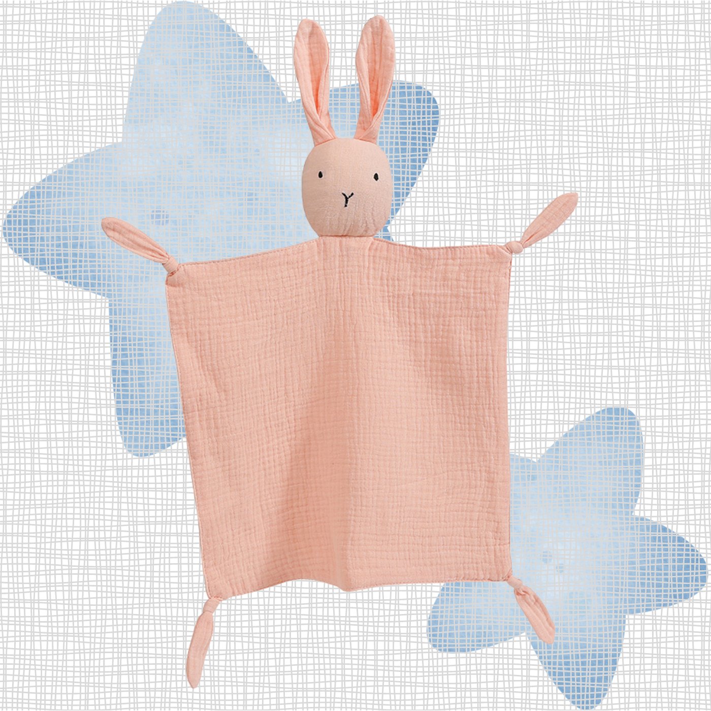 Doudou-Bébé-Lapin-Rose