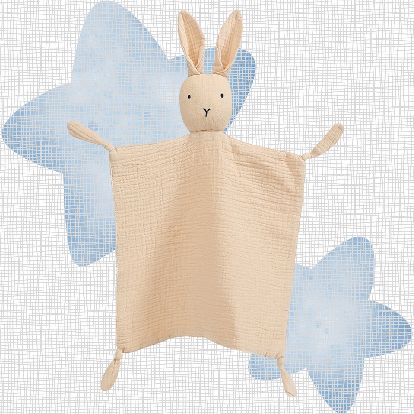 Doudou-Bébé-Lapin-Kaki